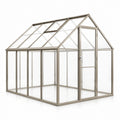 Invernadero de aluminio y vidrio templado transparente 6mm