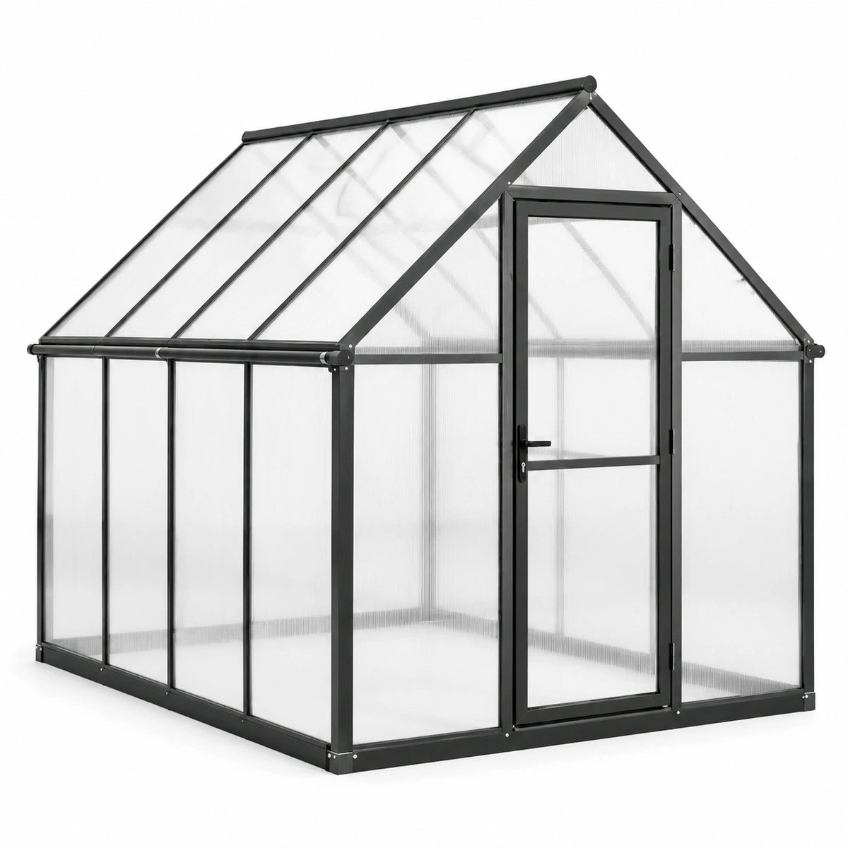 Invernadero de Aluminio con Paneles de Policarbonato 4 mm Transparente
