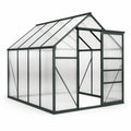 Invernadero de aluminio y policarbonato 190x250x195 cm