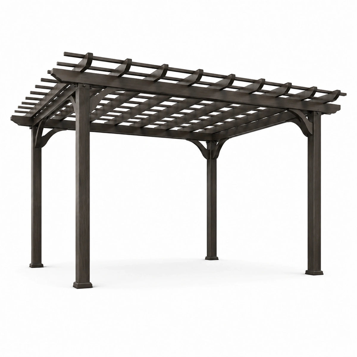Pérgola de Madera Marrón para Exterior 300x300x250 cm
