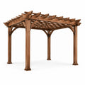 Pérgola Cuadrada de Madera de Cedro 300x300x250 cm Marrón