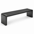 Banco de metal negro 180x40x45 cm